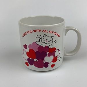 Russ Berrie & Co. Kitty I love you with all my heart Coffee Mug